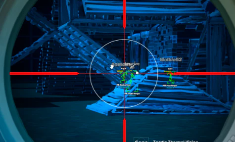 Rust radar hack and ESP overlay showing enemy names, health bars, and range markers